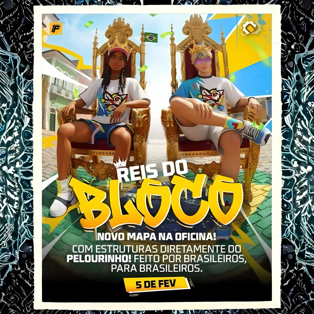🔴Reis do Bloco Free Fire: Guia Completo do Novo Mapa Brasileiro + Como Comprar Diamantes 💎